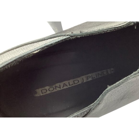 Donald J Pliner Metallic Leather Pointed Toe 3" Heel Slip-On Pumps Women Sz 7.5 - Picture 4 of 10